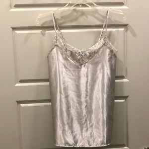 Satin lace cami